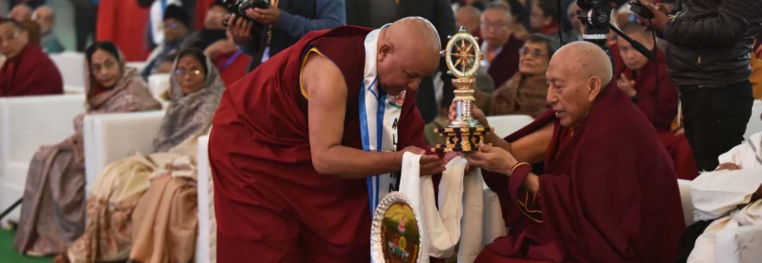 Felicitation of Ven. Prof. S. Rinpoche by Prof. W. D. Negi